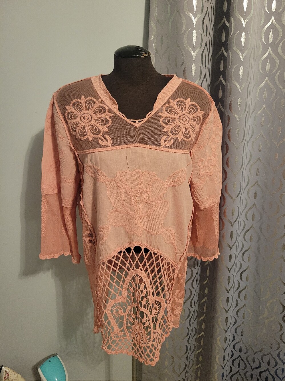 Beautiful Crochet Blouse Size XL